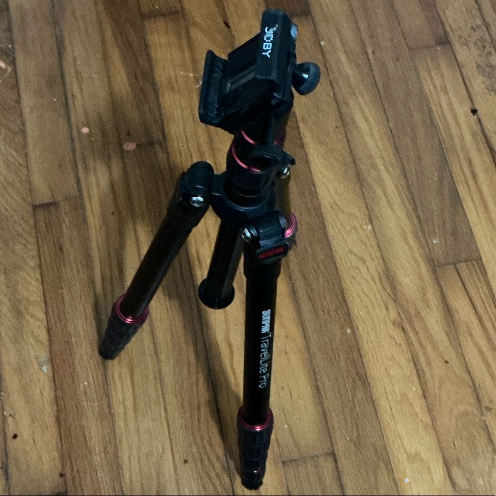 Black and Red Travel Pro Tripod